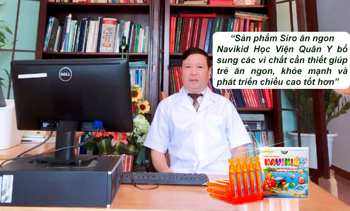 Gs.Ts. Vũ Mạnh Hùng nguyên giảng viên Học Viện Quân Y nhận xét về sản phẩm Siro ăn ngon navikid