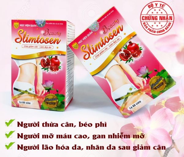 Đối tượng sử dụng viên giảm cân, đẹp da Slimtosen Beauty Học Viện Quân Y