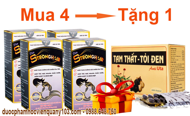 Khuyến mãi chưa từng có khi mua viên uống Stronghair Học Viện Quân Y