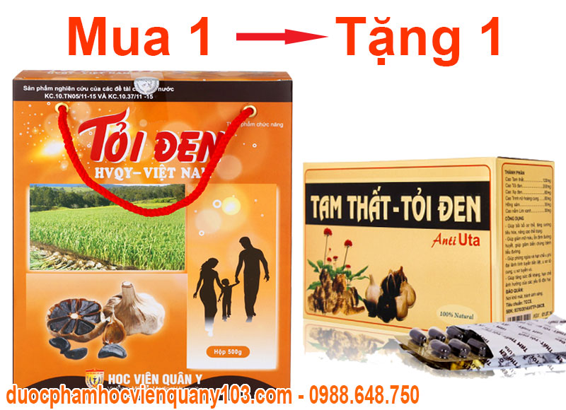 Khuyến mãi chưa từng có khi mua Tỏi đen Học Viện Quân Y