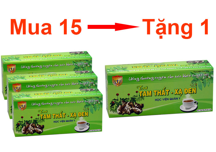 Khuyến mãi chưa từng có khi mua trà tam thất xạ đen Học Viện Quân Y