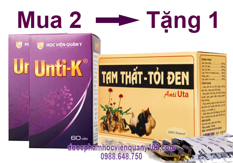 Khuyến mãi chưa từng có khi mua Unti K Học Viện Quân Y