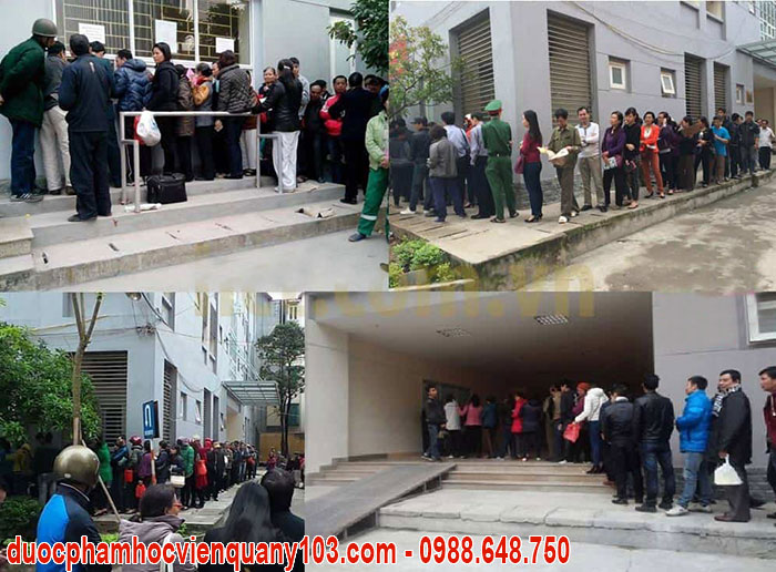 Xếp hàng mua bình vị nam viện 354