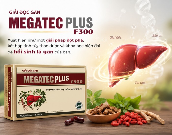 Giải độc gan Megatec Plus F300 Giải Pháp Giúp Bảo Vệ Gan Toàn Diện
