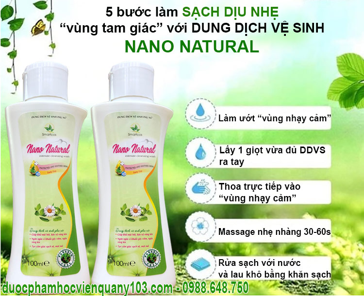 Dung Dich Ve Sinh Phu Nu Nano Natural Hvqy Cach Dung
