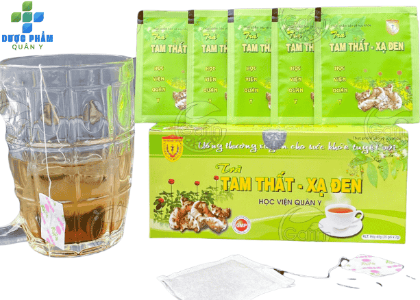 Cách sử dụng trà tam thất xạ đen Học viện Quân y