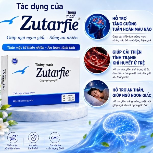 Thông Mạch Zutarfie Tác Dụng Chính Thông Mạch Zutarfie Tác Dụng Chính