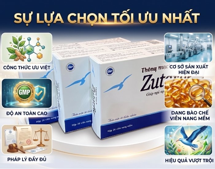 Thông Mạch Zutarfie Giúp Giảm Căng Thẳng Cho Giấc Ngủ Tự Nhiên