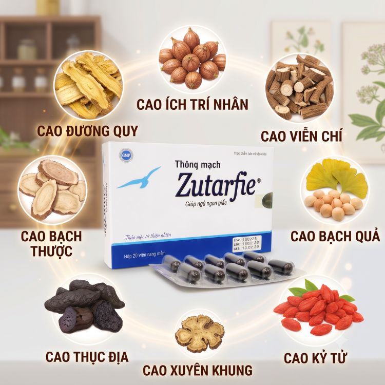Thông Mạch Zutarfie Thành Phần Thảo Dược Chính Thông Mạch Zutarfie Thành Phần Thảo Dược Chính